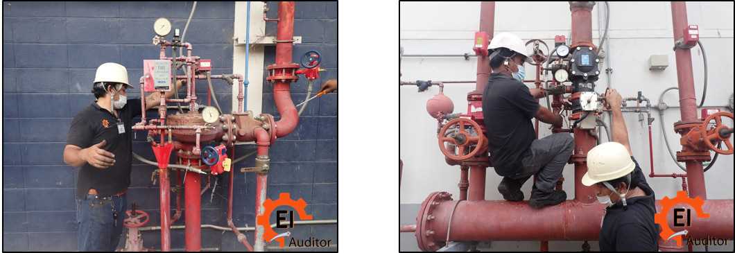 pre-action system testing procedure