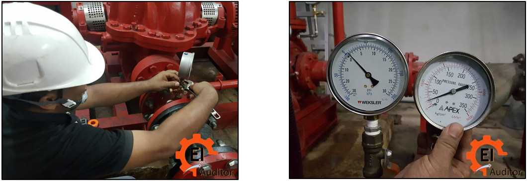 เปลี่ยน pressure gauge เมื่อพบว่าชำรุด