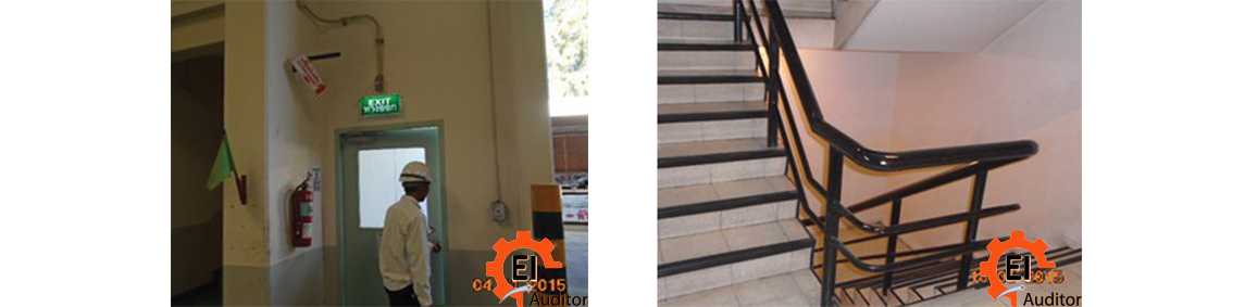 ตรวจสอบสมรรถนะบันไดหนีไฟและทางหนีไฟ