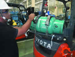 ตรวจสอบรถโฟร์คลิฟท์