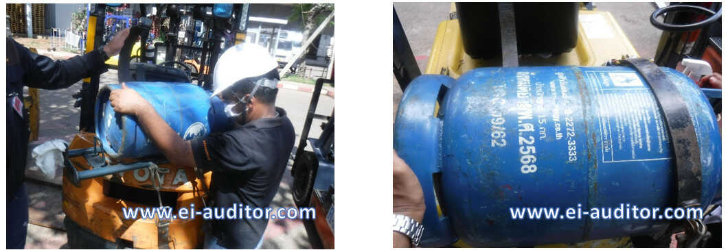ตรวจสอบมาตรฐานถังก๊าซ