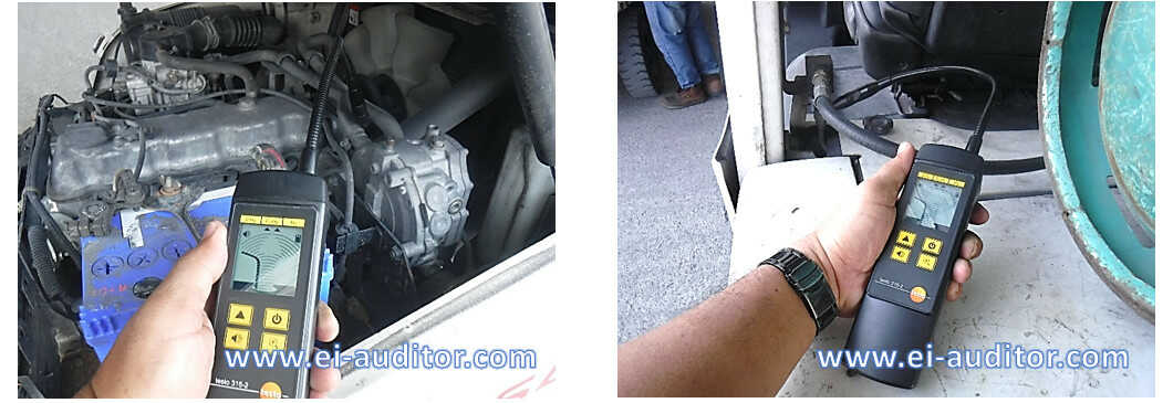 ตรวจสอบการรั่วหม้อต้มก๊าซ